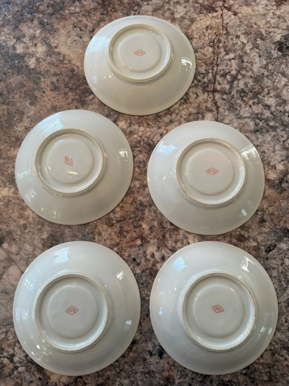 5 Vintage 1950s porcelain saucer from the Asahi Collection in Japan